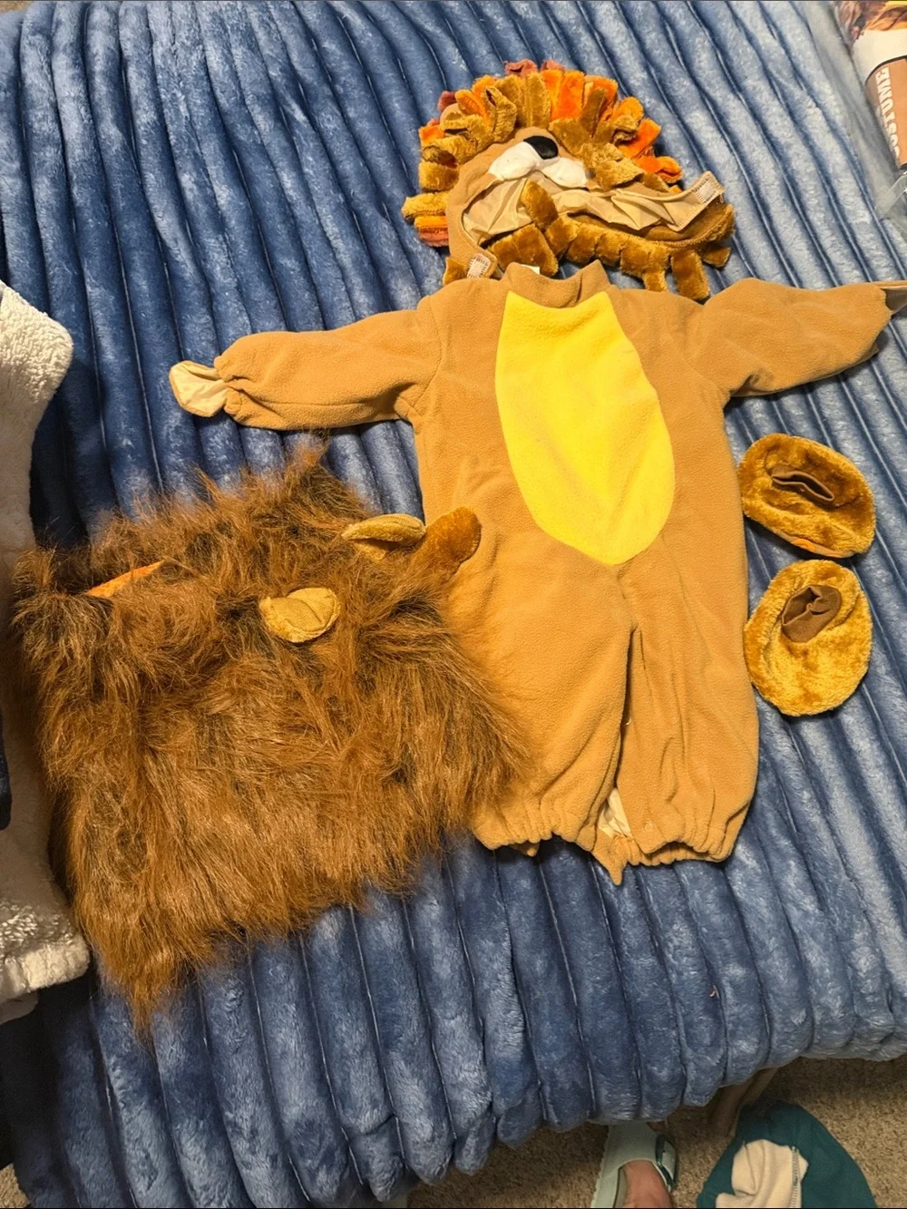 Kids Brown Lion Costume by (Brown/Yellow) with matching accessory for the dog.
